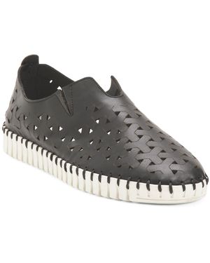 TJ Maxx Leather Inez Flats For - Gray