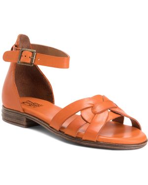 TJ Maxx Leather Dakota Sandals For - Orange