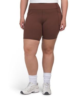 TJ Maxx Plus Biker Shorts For Spandex/Polyester - Brown
