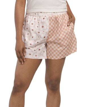 TJ Maxx Vacation Mode Lounge Shorts For Cotton - Pink