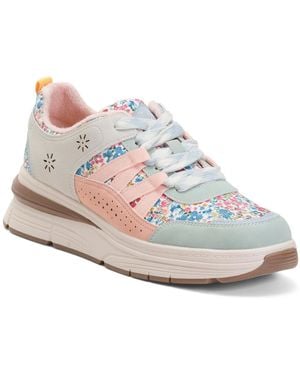 TJ Maxx Laurel Lace Up Sneakers For Leather/Suede - White