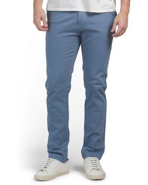TJ Maxx Soft Peached Sateen Pants For Spandex/Cotton - Blue