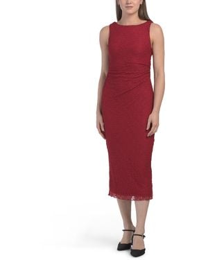 TJ Maxx Maxi Lace Dress For Nylon - Red