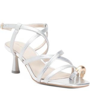 TJ Maxx Leather Beyond Heeled Sandals For Leather - White
