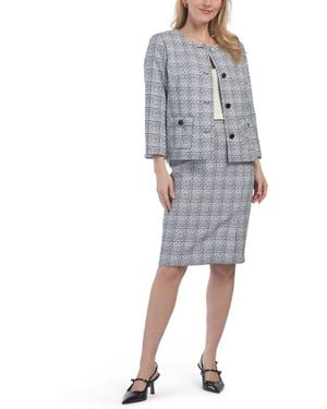 TJ Maxx Jacket And Skirt Suit For Polyester - Gray