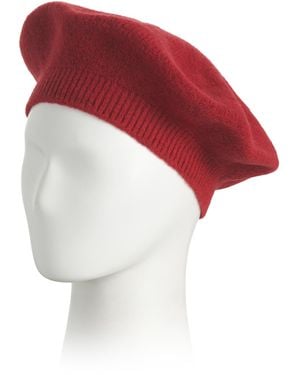 TJ Maxx Wool Blend Beret For Acrylic/Wool - Red