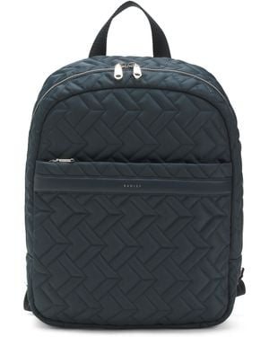 TJ Maxx Holland Park Quilted Medium Zip Around Backpack For Leather - Blue