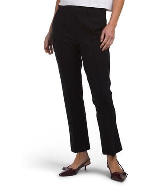 TJ Maxx Silky Ponte Pull On Kick Flare Pants For Nylon/Spandex/Rayon - Black