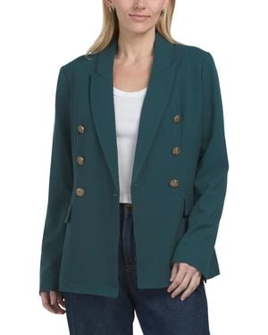 TJ Maxx Barcelona Crepe Blazer, Spandex/Polyester/Rayon - Green
