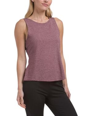TJ Maxx Levitate Keyhole Back Space Dye Tank Top For Spandex/Polyester - Purple