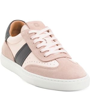 TJ Maxx Suede Charlie Lace Up Sneakers For Leather/Suede - Pink