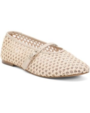TJ Maxx Dia Mesh Ballet Flats For Leather - Natural
