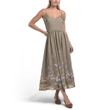 TJ Maxx Yvette Maxi Dress For Nylon/Polyester/Rayon - Natural