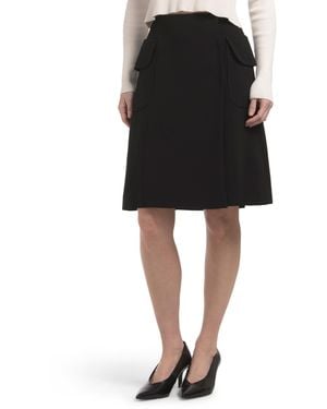TJ Maxx Cady Armure Skirt For Polyester/Viscose - Black