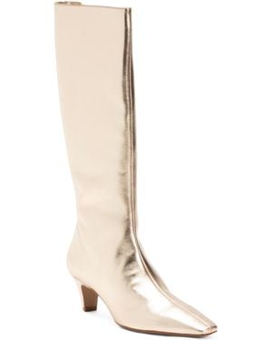 TJ Maxx Leather Dellia Up Boots For - White