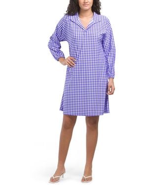 TJ Maxx Florence Jude Cloth Mini Dress For Nylon/Spandex - Blue