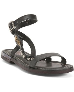 TJ Maxx Leather Gerrick Sandals For - Black