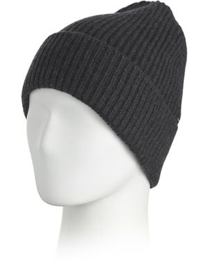 TJ Maxx Cashmere Blend Mini Ribbed Beanie, Wool/Cashmere - Black