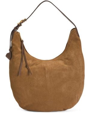 TJ Maxx Suede Unity Large Hobo For /Suede - Brown