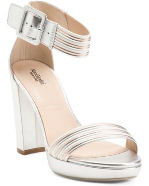 TJ Maxx Leather Heeled Sandals For - White