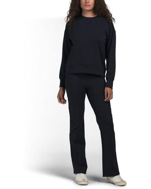 TJ Maxx 2Pc Everyday Comfort Heathered T-Shirt And Sweatpants Set, Spandex/Polyester/Rayon - Blue