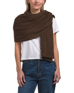 TJ Maxx Cashmere Wrap Jersey Scarf For - Brown