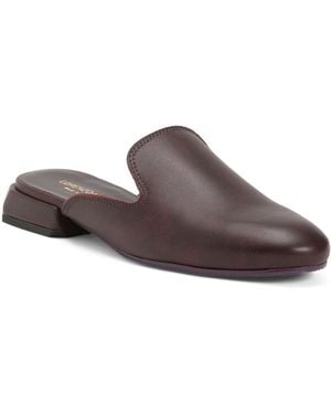 TJ Maxx Leather Heeled Mule For - Brown