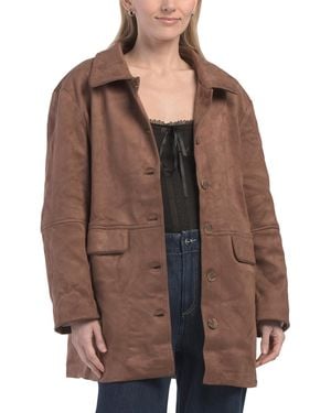 TJ Maxx Cordelia Jacket For Spandex/Polyester/Suede - Brown