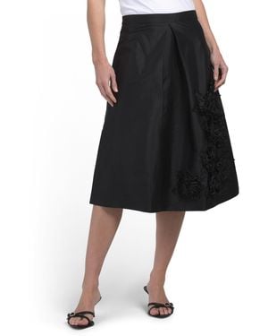 TJ Maxx Logan Midi Skirt For Polyester - Black