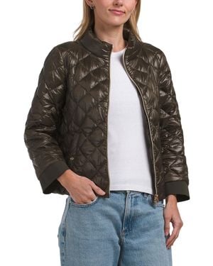 TJ Maxx Quilted Puffer Jacket, Diamond - Gray
