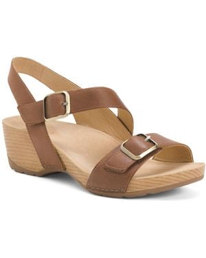 TJ Maxx Leather Trinity Comfort Sandals For Leather - Brown