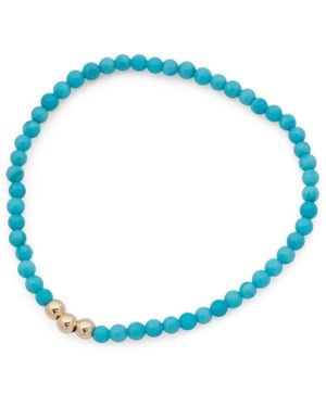 TJ Maxx 14Kt And Stretch Bracelet - Blue