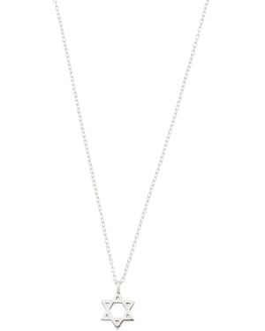 TJ Maxx Sterling Star Of David Pendant Necklace - White