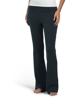 TJ Maxx Aspen Plush Fleece Inside Minky Flare Pants For Spandex/Cotton/Polyester - Black