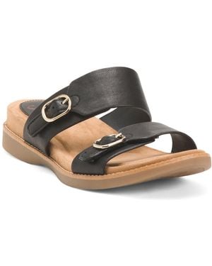TJ Maxx Leather Bernise Sandals For Leather - Black