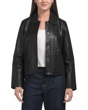 TJ Maxx Leather Marley Jacket For Polyester/Leather - Black