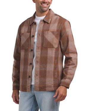 TJ Maxx Riptide Shirt Jacket For Cotton/Polyester - Brown