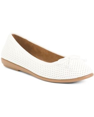TJ Maxx Homebet Perforated Flats For - White