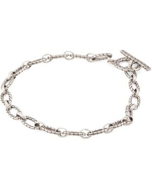 TJ Maxx Sterling Oval Link Toggle Bracelet - Natural