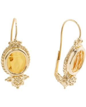 TJ Maxx 18Kt Plated Dancing Angels Earrings For - Metallic