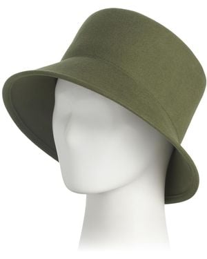 TJ Maxx Wool Jonah Lightweight Foldable Water Resistant Felt Bucket Hat For - Green