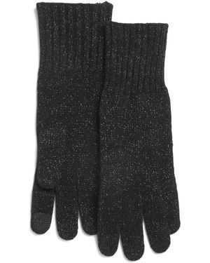 TJ Maxx Merino Wool Lurex Blend Gloves For Merino Wool/Cashmere - Black