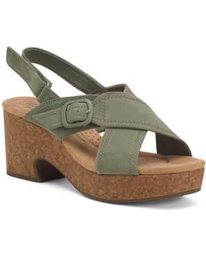 TJ Maxx Suede Nerisa Pace Sandals For - Green