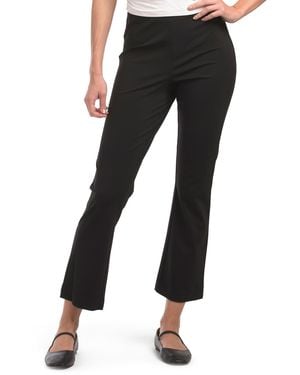 TJ Maxx Sandy Full Length Straight Leg Ponte Pants, Nylon/Spandex/Rayon - Black