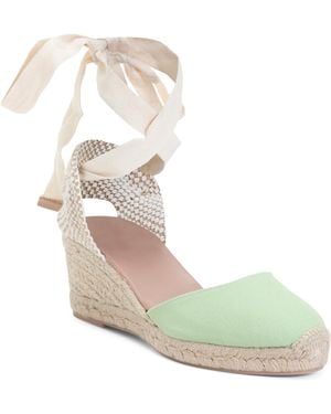 TJ Maxx Canvas Maureen Casual Sandals For Leather - White
