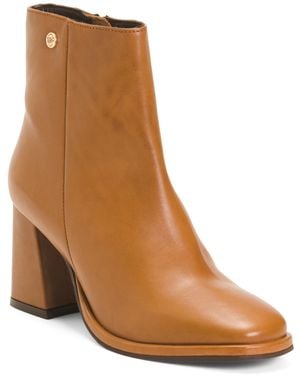 TJ Maxx Leather Heel Booties For - Brown