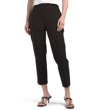 TJ Maxx Petite Luxe Pants With Pockets For Nylon/Spandex/Rayon - Black