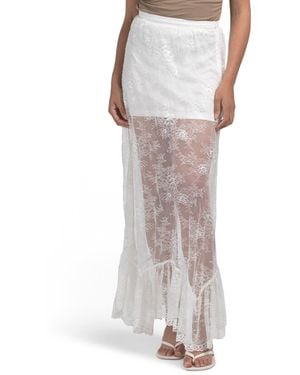 TJ Maxx Gracelyn Skirt For Nylon/Polyester - White