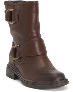 TJ Maxx Wide Leather Optimus Short Boots For - Brown