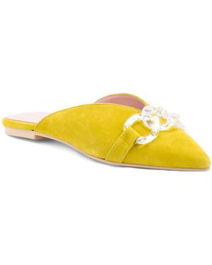 TJ Maxx Suede Ella Mules For - Yellow
